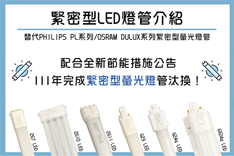 緊密型LED燈管產品介紹