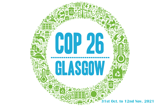 COP26 climate summit held 31st October until12 November 2021