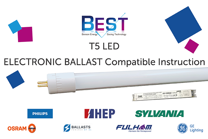 BEST T5 Products compatibility of Electronic Ballast(ECG) Test List