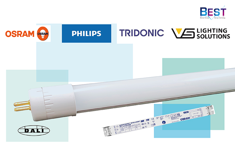 BEST T5 Products compatibility of DALI Dimmable T5 Electronic Ballast(ECG) Test List