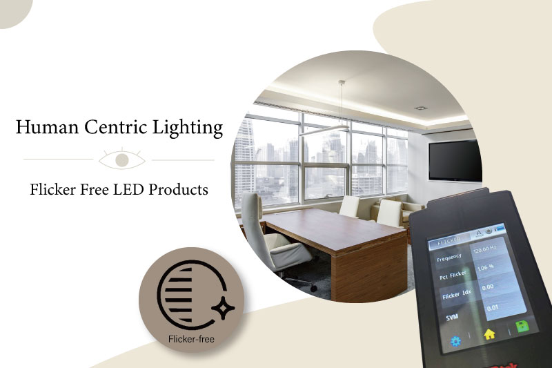 Human Centric lighting LED products - Flicker free LED lighting lamps