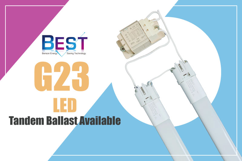 2 x Compact 2 pin LED G23 Tandem Ballast available