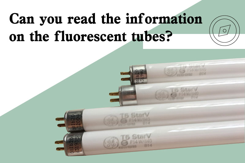 Can you read the information on the fluorescent tubes?