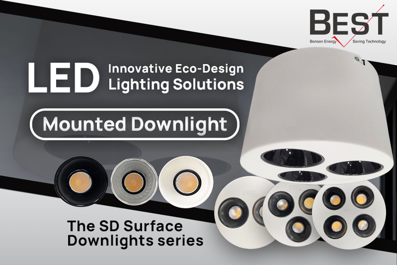 Innovative Eco-Design LED Lighting Solutions – The SD Surface Downlights series