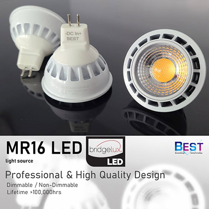 MR16 LED 5W, 36VDC power supply
