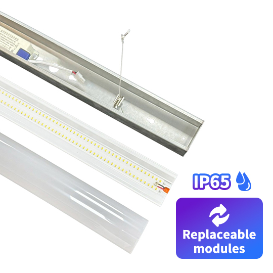 IP65 2FT 16W LED Batten CombiMod linear Light AC 100-277VIP65 2FT 16W LED Batten CombiMod linear Light AC 100-277V