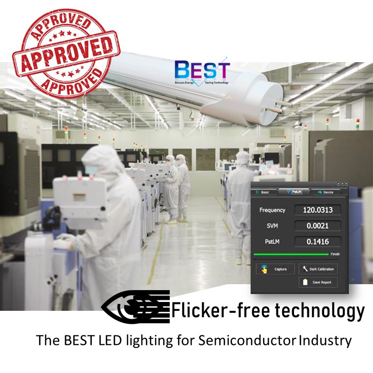 Flicker-free technology - The BEST LED lighting for Semiconductor Industry